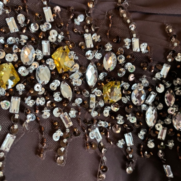 New Brown dress for prom, party, or other occasion NWT - Picture 3 of 6